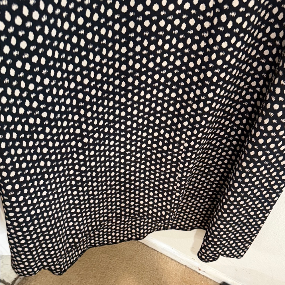 Black Polka Dot Slip Dress - Lightweight Spaghetti Strap Maternity Dress - Picture 4 of 7